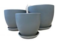 Nova Egg Pot Grey